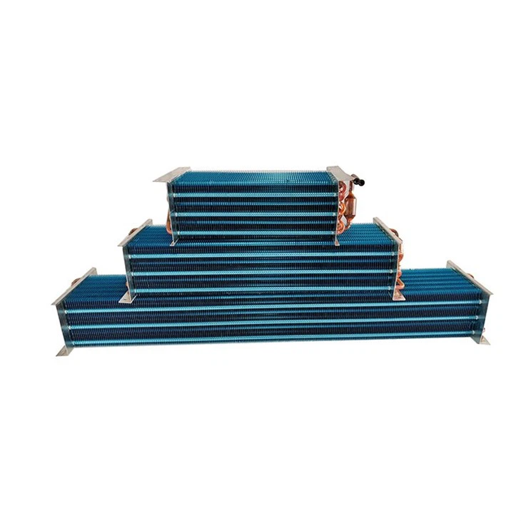 Freezer Display Cabinet Copper Tube And Aluminum Fin Evaporator